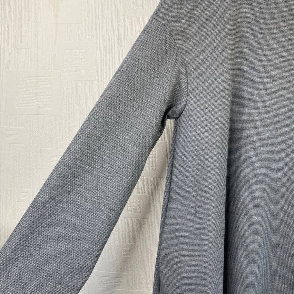 Oska Plisse Pleated Dress Oversized Lagenlook Shirt Dress Pockets Grey US0 UK8 - Picture 3 of 7